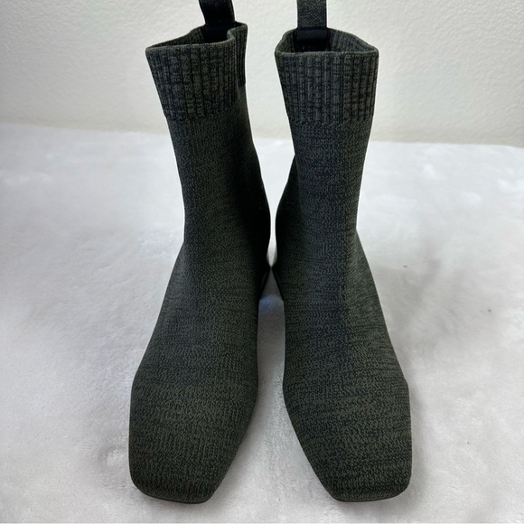 Vivaia Women’s Size 37.5 Regina Pro Square Toe Water Repellent Boots Olive Green - Picture 2 of 8